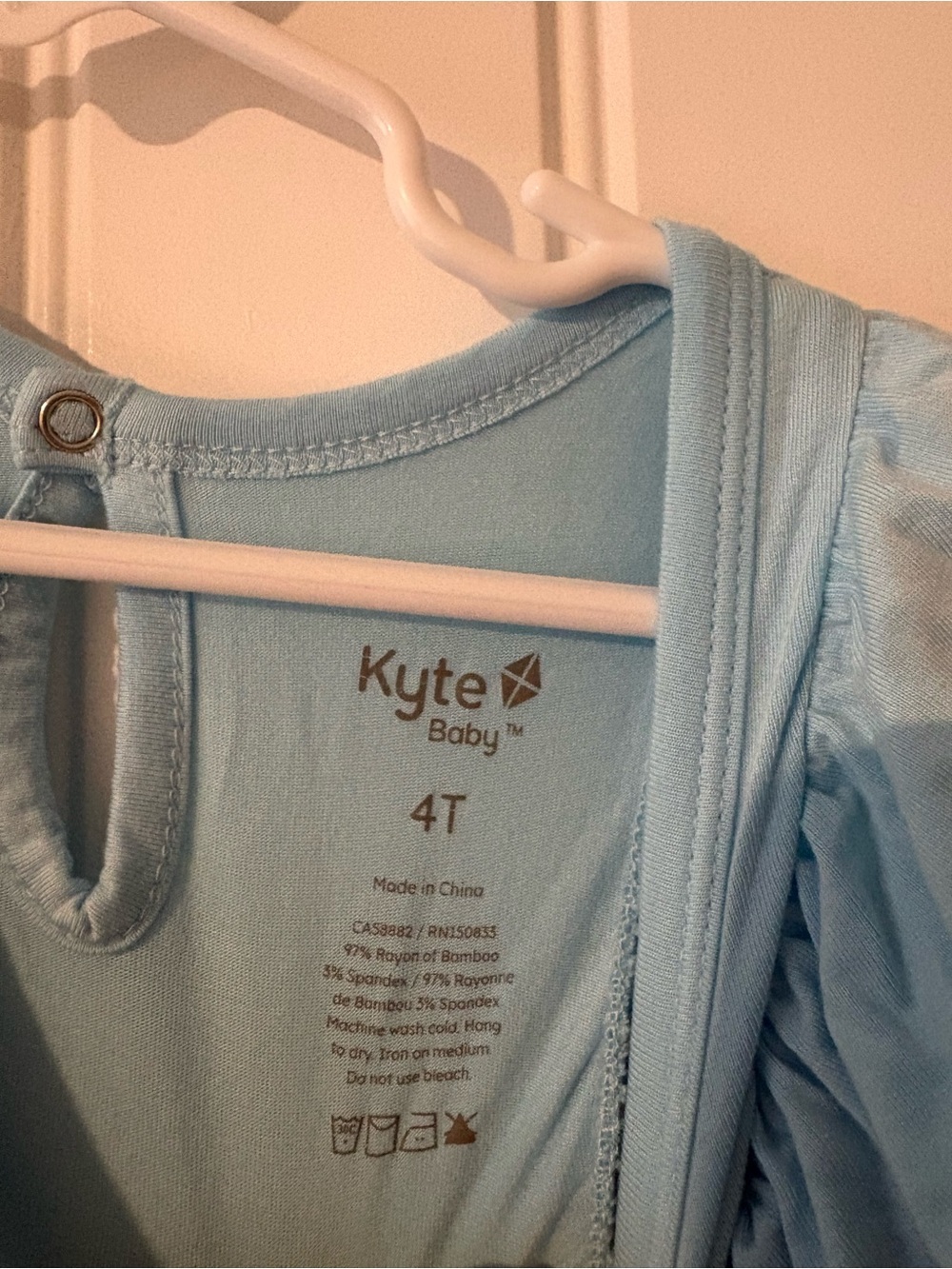 Kyte Baby Ruffle Bubble Romper in Powder - Picture 2 of 4